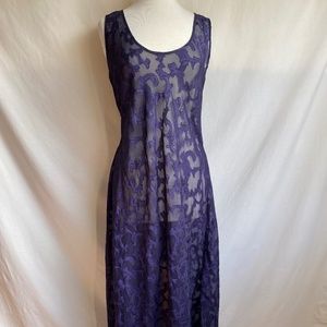 vintage Victoria’s Secret Gold sheer burnout slip dress